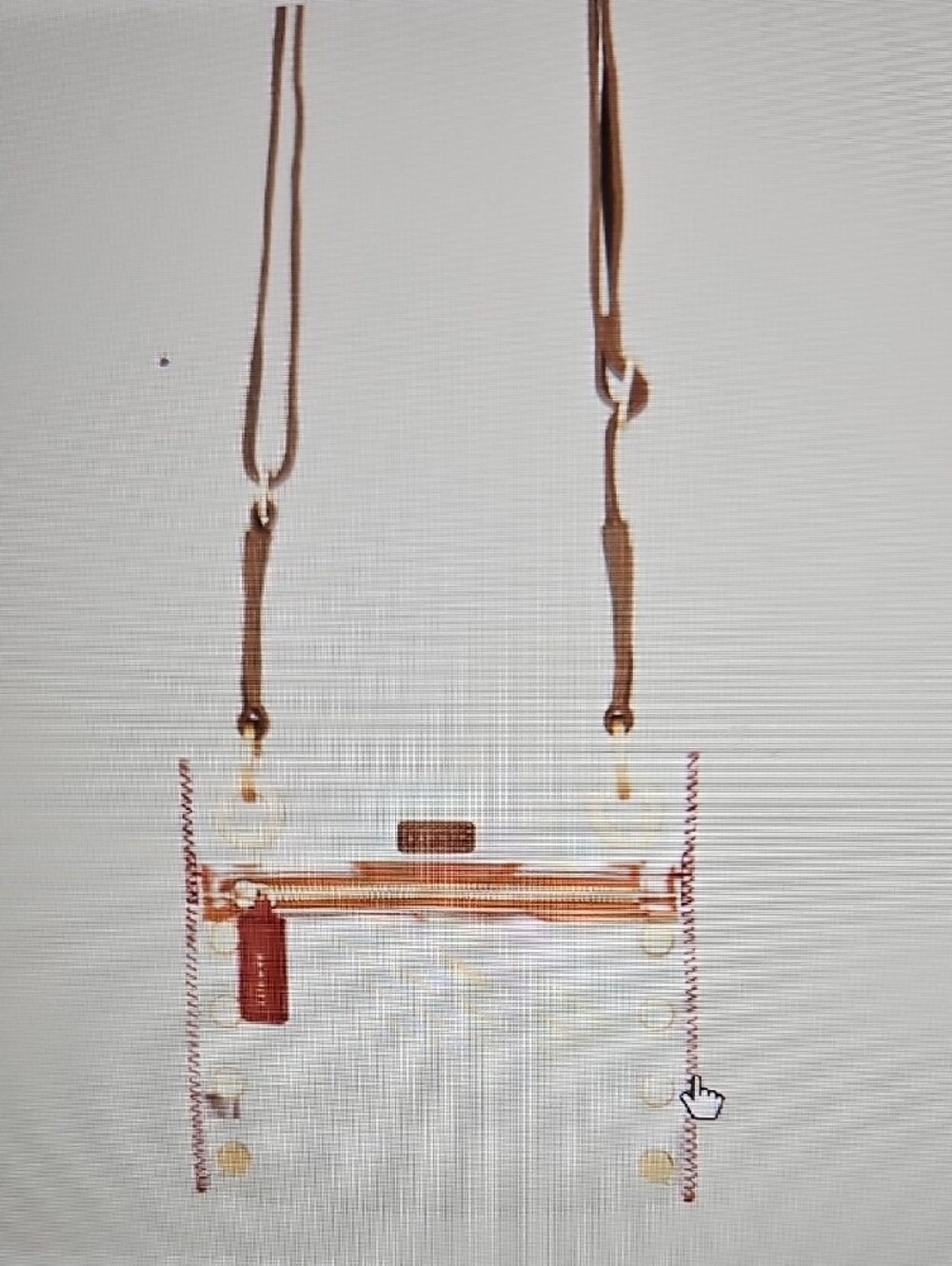Hammitt Tony Small Clear Crossbody Gold Accents - Picture 10 of 10
